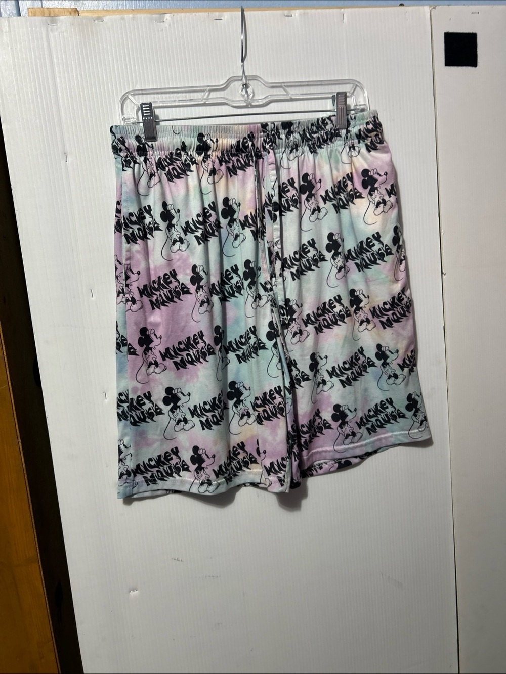 Disney Pastel Tie-Dye Mickey Print Lounge Shorts